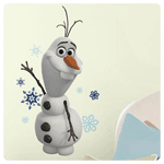 Stay entertained as Olaf the Snow Man joins the journey to save the kingdom with these wall decals. Unlike Olaf, our decals are easy to handle, and won't cause you any awkward moments as they are installed. Just peel each decal from the backing and apply it to any smooth surface. A great pick for any Frozen enthusiast. 