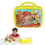 Go on a spudfari with this Spud Safari set! Your little ones will love mixing and matching all the jungle animal parts in this safari-themed set. They can use the pieces and one of the potato bodies to build an elephant, lion or ape potato. Then they can build a jungle explorer with the explorer pieces, and put him in his tater buggy to go on safari and see the mash-imals! There are so many combinations for your kids to explore, and they can store all their spud parts in the included playcase. The parts even attach to the case! Mix up the fun with the Spud Safari set! Set includes 2 potato bodies, vehicle, bird, explorer pieces (face, hat, legs and 2 arms), elephant pieces (face, legs and 2 ears), lion pieces (face, mane and legs), and ape pieces (face, hair, legs and 2 arms).