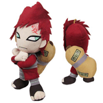 Add to your anime and manga plush collection with this Naruto Shippuden Gaara 8-Inch Plush! Gaara is the youngest of the 3 Sand Siblings from the village of Sunagakure. The spiky red haired Gaara is featured wearing a backpack, arms folded. 