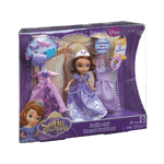 A doll fit for a princess! This Sofia the First doll comes with three beautiful gowns for fantastic dress-up fun, and the accessories are the perfect finishing touches for each outfit. Your little one will love mixing and matching the outfits on this royally fun doll.