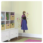 Make your little girl smile from ear to ear with these Frozen Anna with Cape Giant Wall Decals! Bring the icy adventure of Frozen to your child's bedroom! Perfect for bedroom decor or a Frozen themed a birthday party, these wall decals are easy to use. Remove and reposition to your liking as many times as needed without damaging the wall decal. Simply apply these wall decals to a smooth, flat surface to achieve the Frozen space your little girl will absolutely go crazy over! 