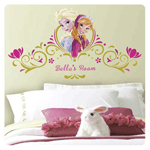 Bring the unconditional love of Elsa and Anna to the walls of your little girl's room with these Frozen Springtime Custom Headboard Wall Decals! This Frozen custom headboard is fast and easy to apply. Remove the wall stickers from the backing and apply to the surface. Personalize it! Add your little girl's name to make it her very own! These wall decals are 100% removable and repositionable. 