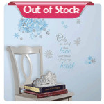 Bring the famous quotes of the hit Disney movie Frozen to the walls of your princess's room with these Frozen Let It Go Wall Decals! These icy wall decals will melt the heart of any little girl. Removable and repositionable, add the Frozen effect to a room in minutes! To apply, remove the wall decals from the backing and stick to the desired surface! Ages 4 and up. 