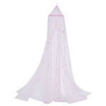 Wake up each morning surrounded by a soft pink cloud swirling with butterflies with this enchanting bed canopy. 