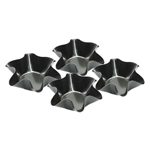 Create a fabulous meal that will impress your whole family! Place shells in these four nonstick steel bowls, bake them, and then fill them up with delicious taco salad or any meal that calls for an edible bowl. 