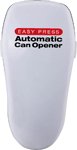 Open cans in an instant with this handy can opener. It doesnt require any wrist-wrenching twisting! Simply hook it to the top of the can, press the button and let the battery-powered mechanism do the work. 2 "AA" batteries not included. 