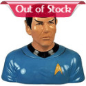 Vulcan sweets! Join the ranks of the logical Vulcans with this Star Trek Spock Cookie Jar. Featuring the intellectual face of the USS Enterprise's Vulcan science officer, the Spock Cookie Jar stands 10 1/4-inches tall. It makes sense to keep your sweets here. 