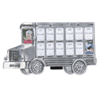 This pewter-finish school bus has enough windows to frame all of your child’s wallet-sized class photos from K–12. A charming way to remember all their school days. 