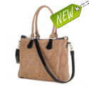 You need a go-to tote that can go from work to the weekend without skipping a beat, and this is it! The gorgeous neutral brown color goes with everything and is detailed with posh-looking black accents. Outer pocket with zipper closure, 2 inner pockets with zipper closure and inner bag compartments. Zipper closure.